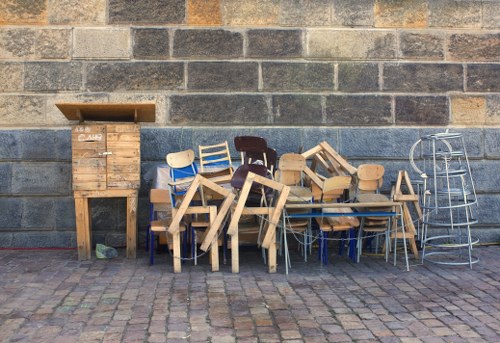 Image depicting various furniture items ready for disposal