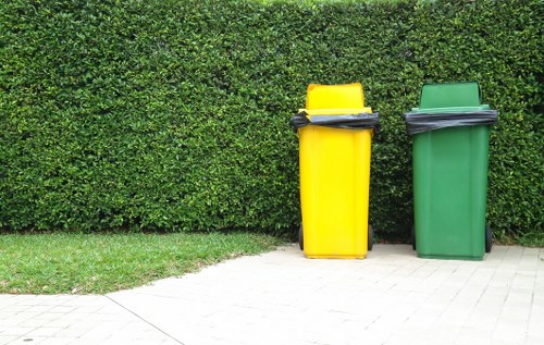 Photograph showing a collection point with business waste